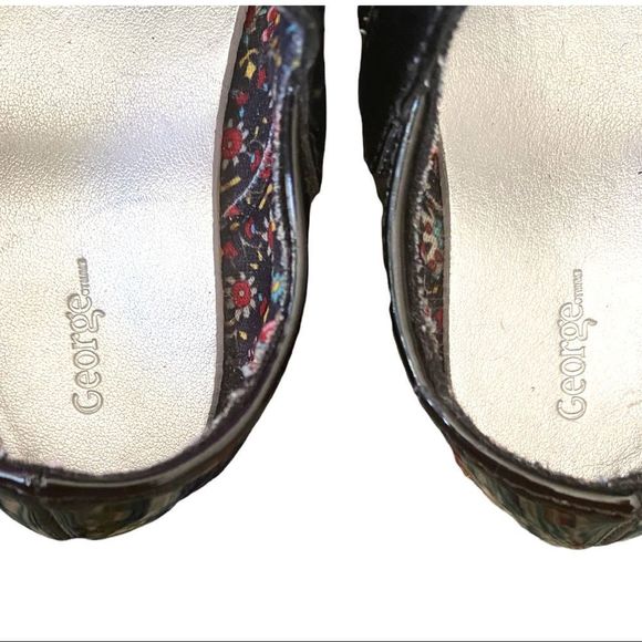 3/$15 ✨ George: Glossy Black Velcro Strap Flats - Picture 8 of 9